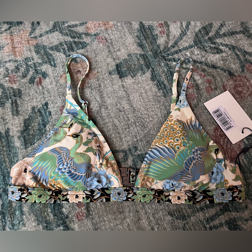 NWT Spell Cloud Dancer Triangle Bikini Top - Picture 5 of 15